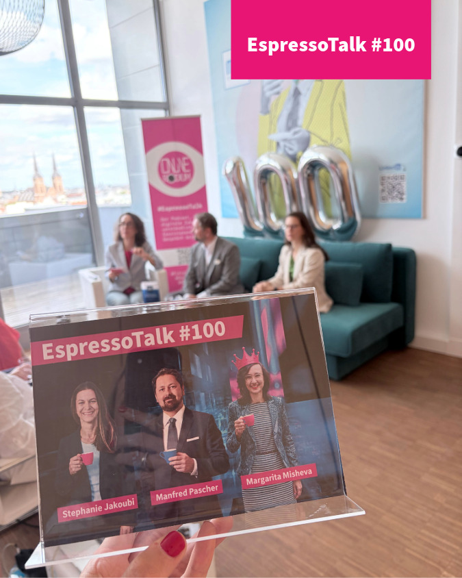 EspressoTalk 100 Margarita Misheva, Stephanie Jakoubi und Manfred Pascher<br />
